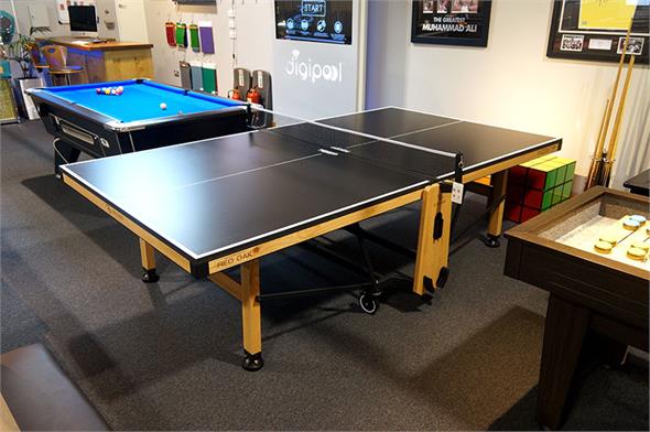 Rasson W2260A Indoor Table Tennis Table: Red Oak Finish